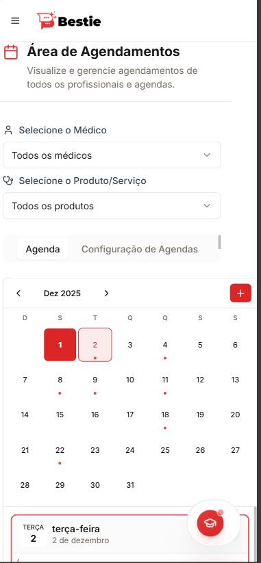 Bestie Agenda Interface